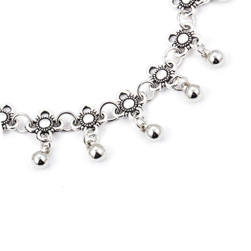AK166 - Antique Silver Beach Anklet